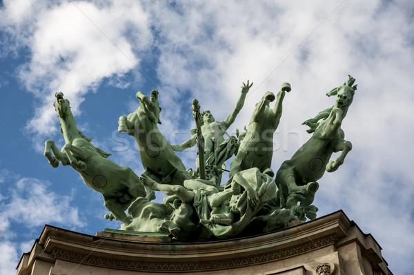 Horses statue in Paris Stock photo © cla78