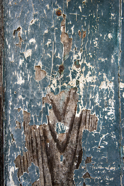 Grunge malowany drewna starych jasnozielony Zdjęcia stock © cla78