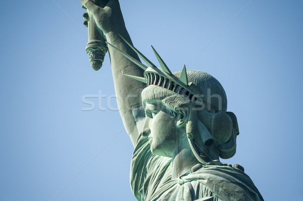 статуя свободы реке красоту Lady антикварная Сток-фото © cla78