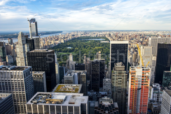 Skyline Central Park Luftbild manhattan New York Park Stock foto © cla78