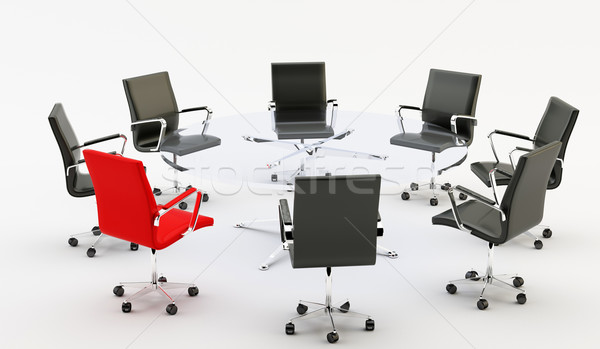 Stock photo: Chairs and office table