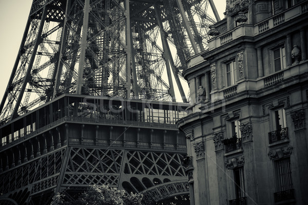 Black and white Tour Eiffel Stock photo © cla78