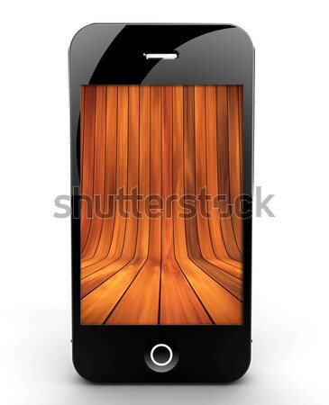 Smartphone Lichter isoliert weiß Bildschirm Business Stock foto © cla78