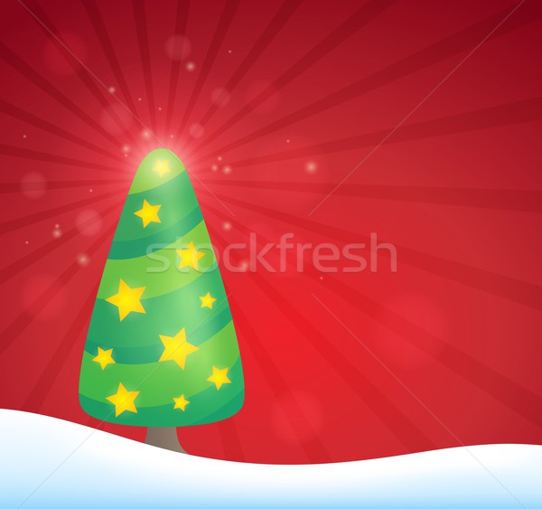 Stylized Christmas tree topic image 5 Stock photo © clairev