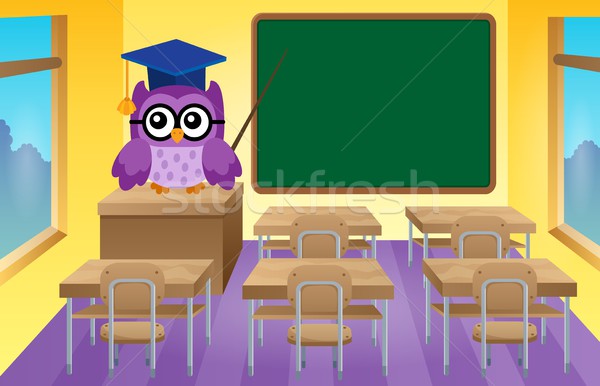 Stylized school owl theme image 9 Stock photo © clairev