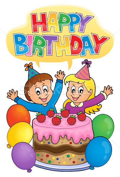 [[stock_photo]]: Joyeux · anniversaire · image · enfants · heureux · enfant · gâteau