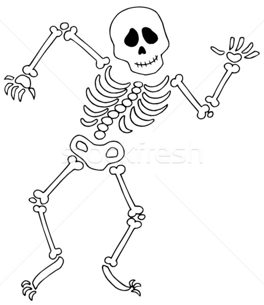 Dancing skeleton Stock photo © clairev