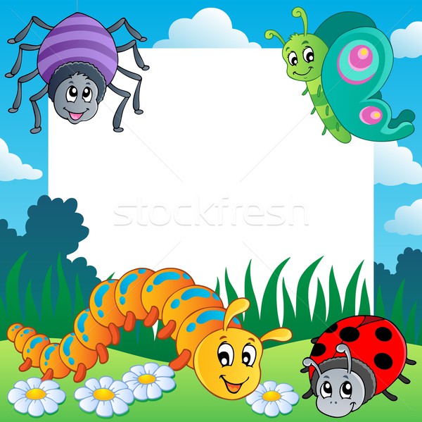 Frame with bugs theme 1 Stock photo © clairev