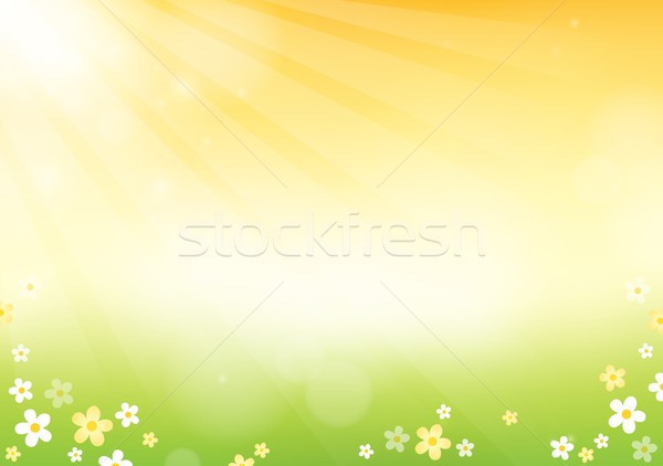 Fleur résumé fleurs design été lumineuses [[stock_photo]] © clairev