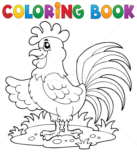 Coloring book bird image 7 Stock photo © clairev