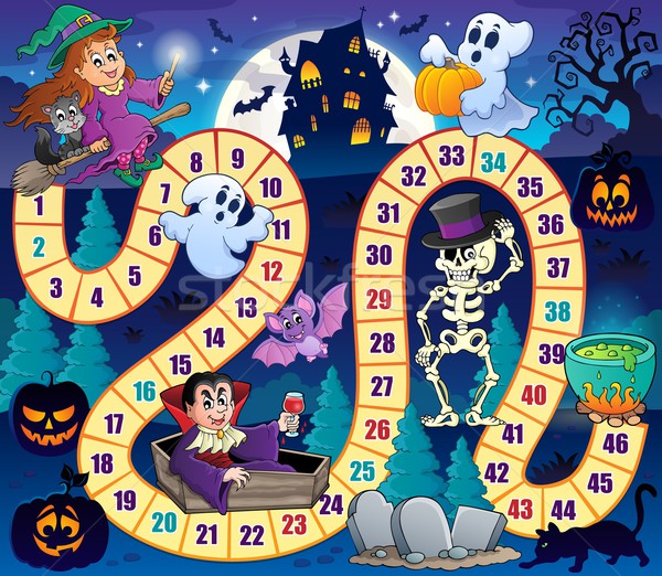Board game with Halloween theme 1 Stock photo © clairev