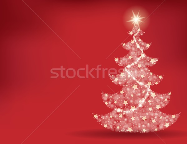 [[stock_photo]]: Arbre · de · noël · sujet · design · fond · art · étoiles