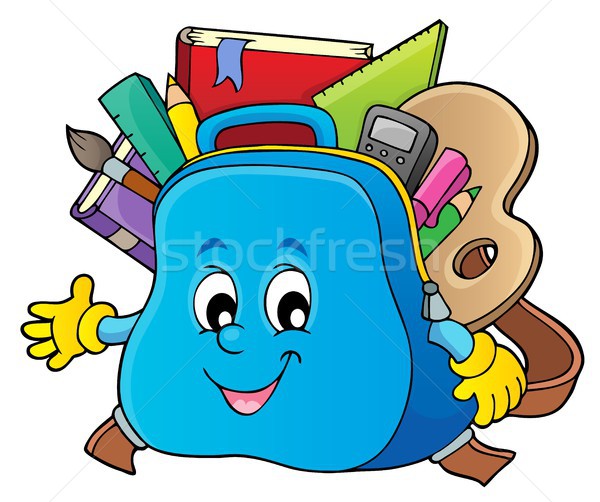 Happy schoolbag topic image 1 Stock photo © clairev