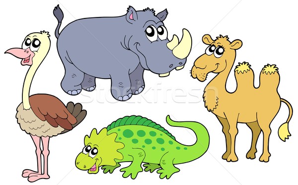 Zoo animals collection Stock photo © clairev