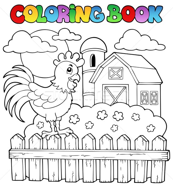 Stock photo: Coloring book bird image 3