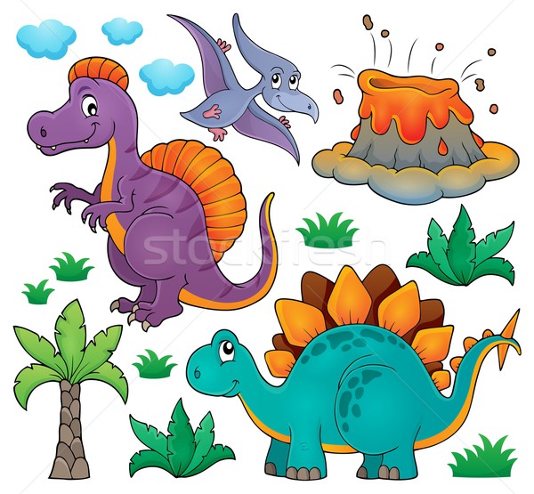 Stock photo: Dinosaur topic set 2