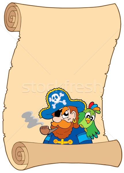 Old pirate scroll Stock photo © clairev