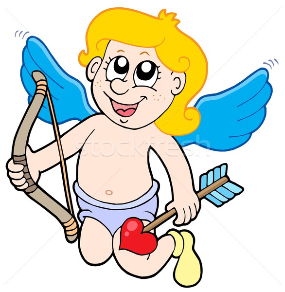 Small cupid with bow Stock photo © clairev