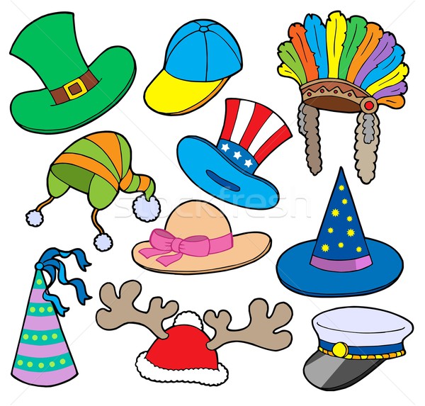 Stock photo: Various hats collection 2