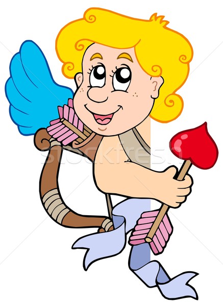 Lurking Cupid with bow and arrow Stock photo © clairev