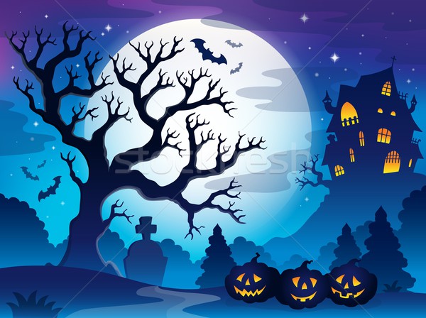 Spooky tree theme image 3 Stock photo © clairev