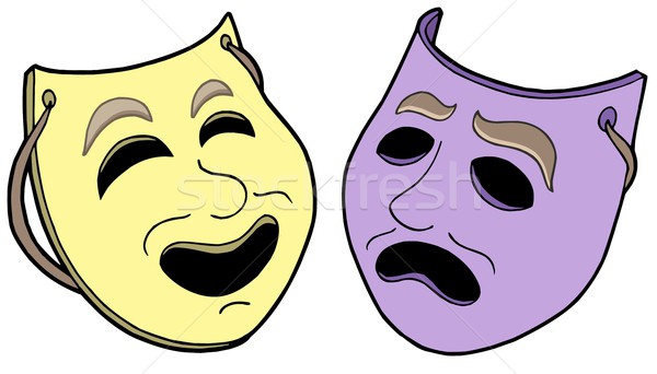 Pair of theatre masks Stock photo © clairev