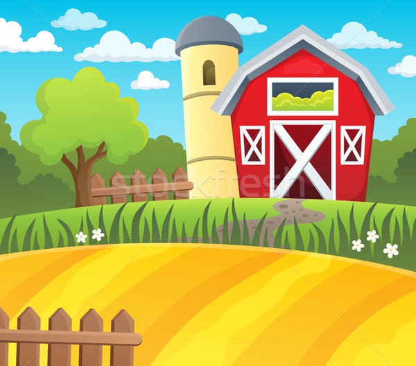 Farmland theme background 1 Stock photo © clairev