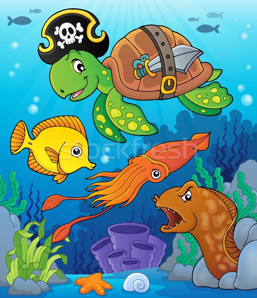 Pirate turtle theme image 4 Stock photo © clairev