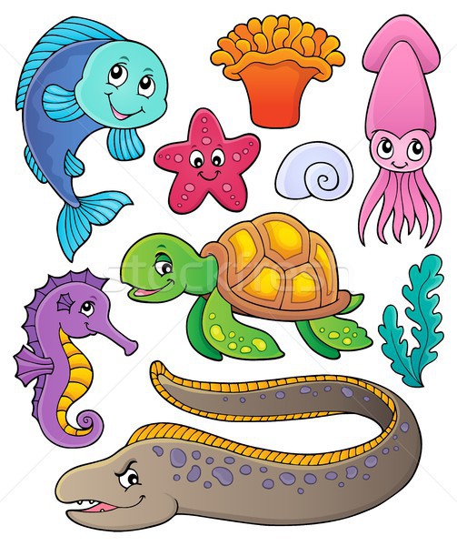 Sea life theme collection 1 Stock photo © clairev