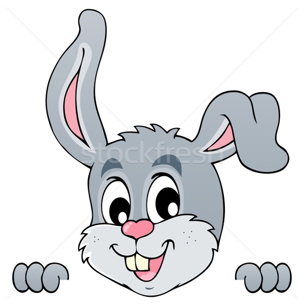 Afbeelding konijn glimlach kunst bunny oor Stockfoto © clairev