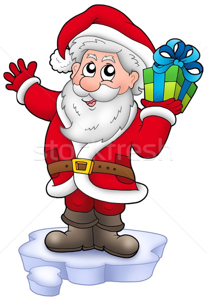 Christmas geschenk ijsberg kleur illustratie Stockfoto © clairev