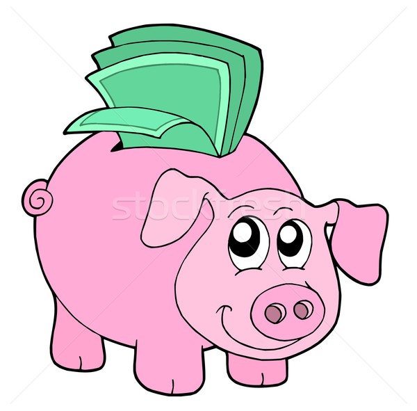 Pig money box Stock photo © clairev