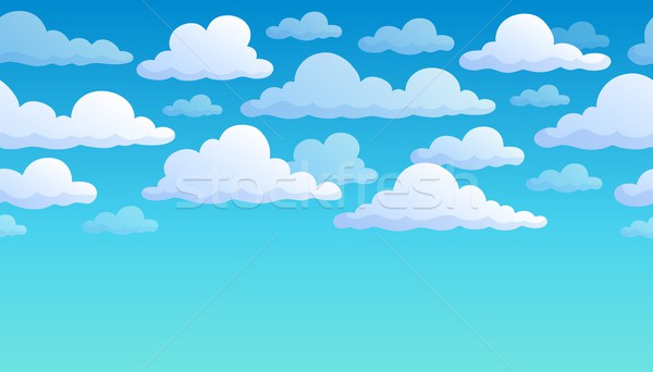 Bewölkt Himmel Wolken Design Wetter hellen Stock foto © clairev