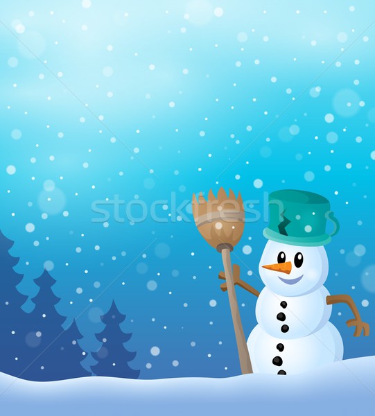 Winter snowman topic image 7 Stock photo © clairev