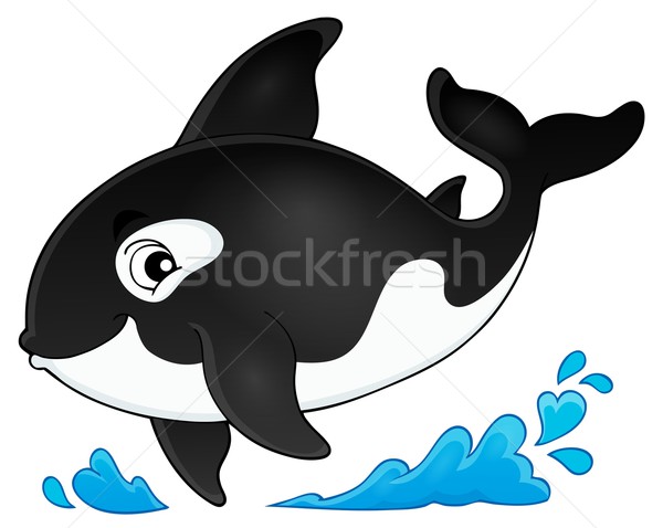 Kép óceán állat rajz rajz vektor Stock fotó © clairev