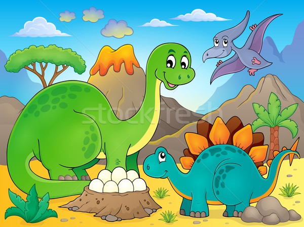 Stock photo: Image with dinosaur thematics 5