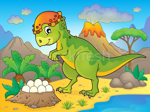 Stock photo: Image with dinosaur thematics 4