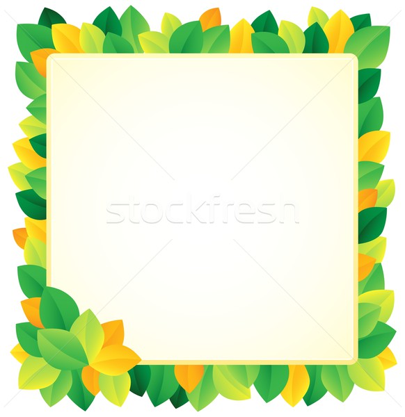 Leafy theme frame 1 Stock photo © clairev