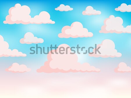 [[stock_photo]]: Rose · ciel · art · bleu · nuage · graphique