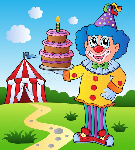 stock photo: clown theme picture 1