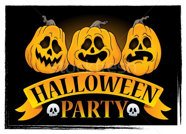 Stock photo: Halloween party sign topic image 3