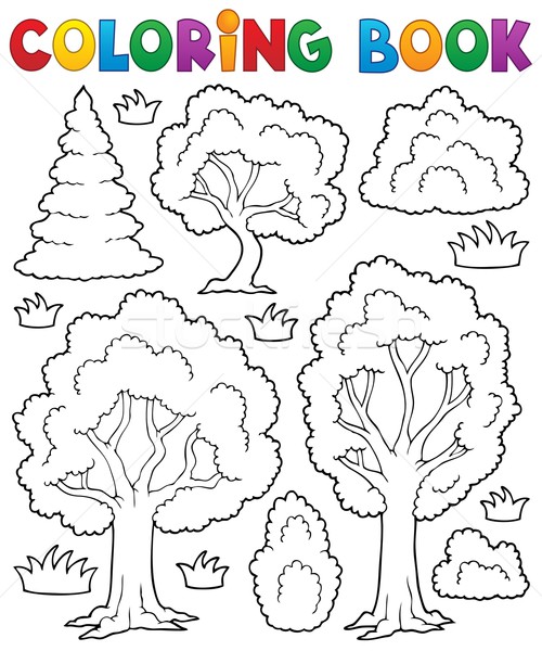 Carte De Colorat Copac Carte Vopsea Copaci Vară
