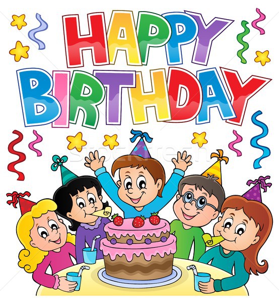 Joyeux anniversaire image fête enfants enfant anniversaire [[stock_photo]] © clairev
