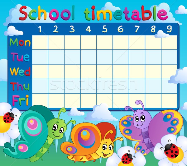 School timetable topic image 7 Stock photo © clairev