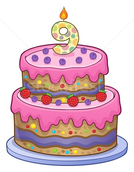 誕生日ケーキ 画像 年 古い デザイン 歳の誕生日 ストックフォト © clairev