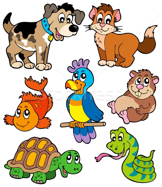 Pet cartoons collection Stock photo © clairev