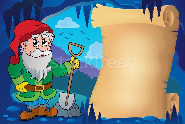 Parchment in fairy tale cave image 8 Stock photo © clairev