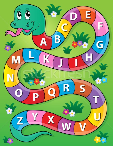 Snake with alphabet theme image 2 Stock photo © clairev