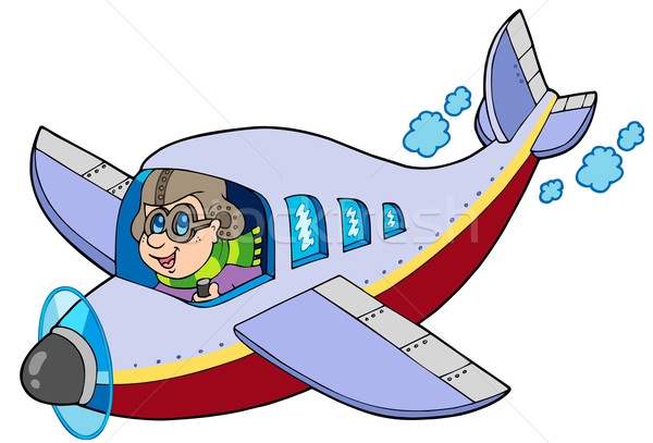 Cartoon aviator Stock photo © clairev