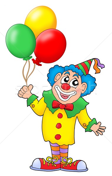 Clown with balloons Stock photo © clairev